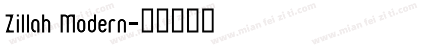 Zillah Modern字体转换